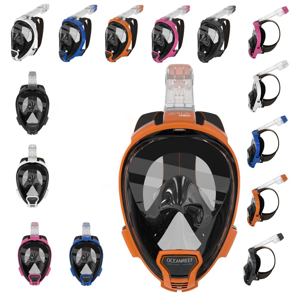 OceanReef, Ocean Reef Aria QR+ snorkelmaske L/XL Orange Billede af OceanReef, Ocean Reef Aria QR+ snorkelmaske L/XL Orange